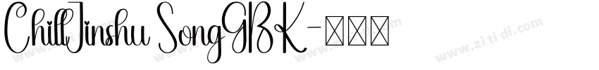 ChillJinshu SongGBK字体转换